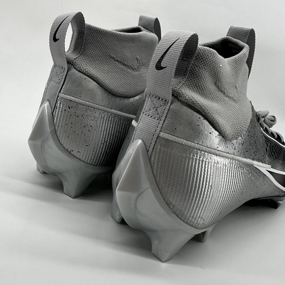 Nike Vapor Shoes Mens Size 16 Silver Black Mid Top Football Cleats HF3454-003‎ main image 6